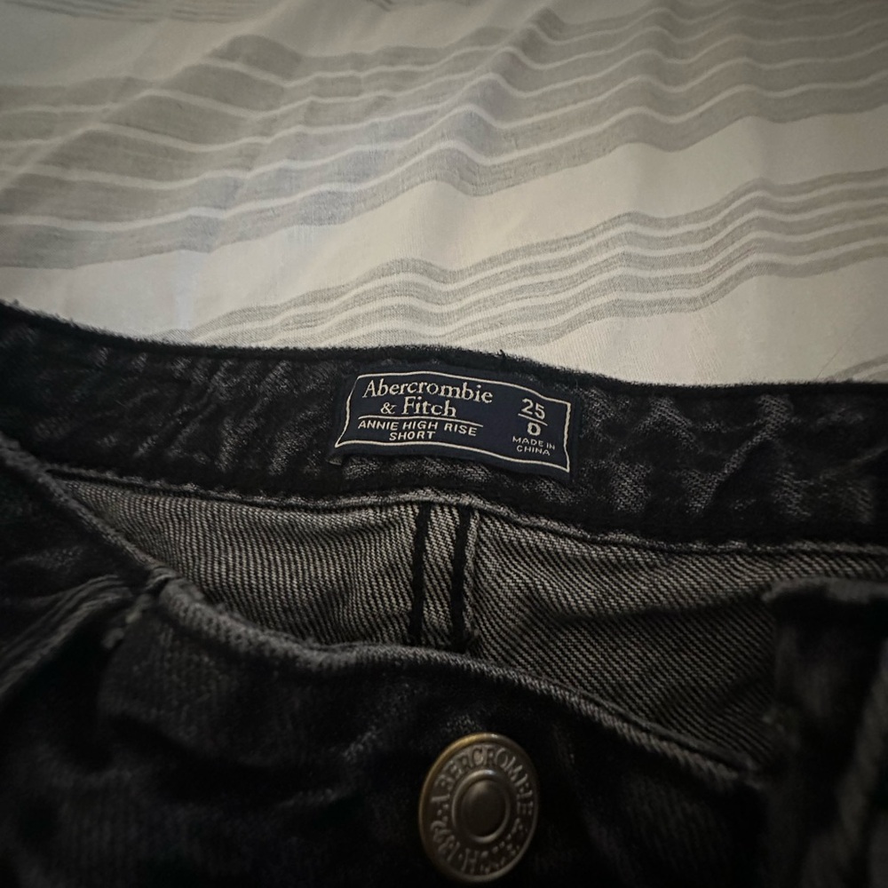Black Jean shorts